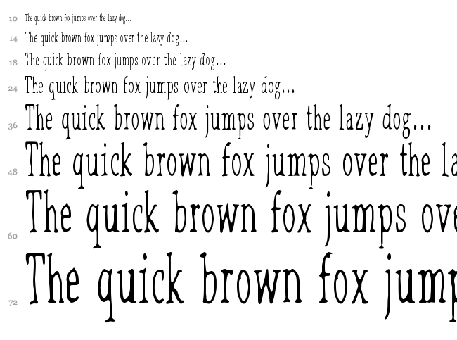 Lilith X font waterfall